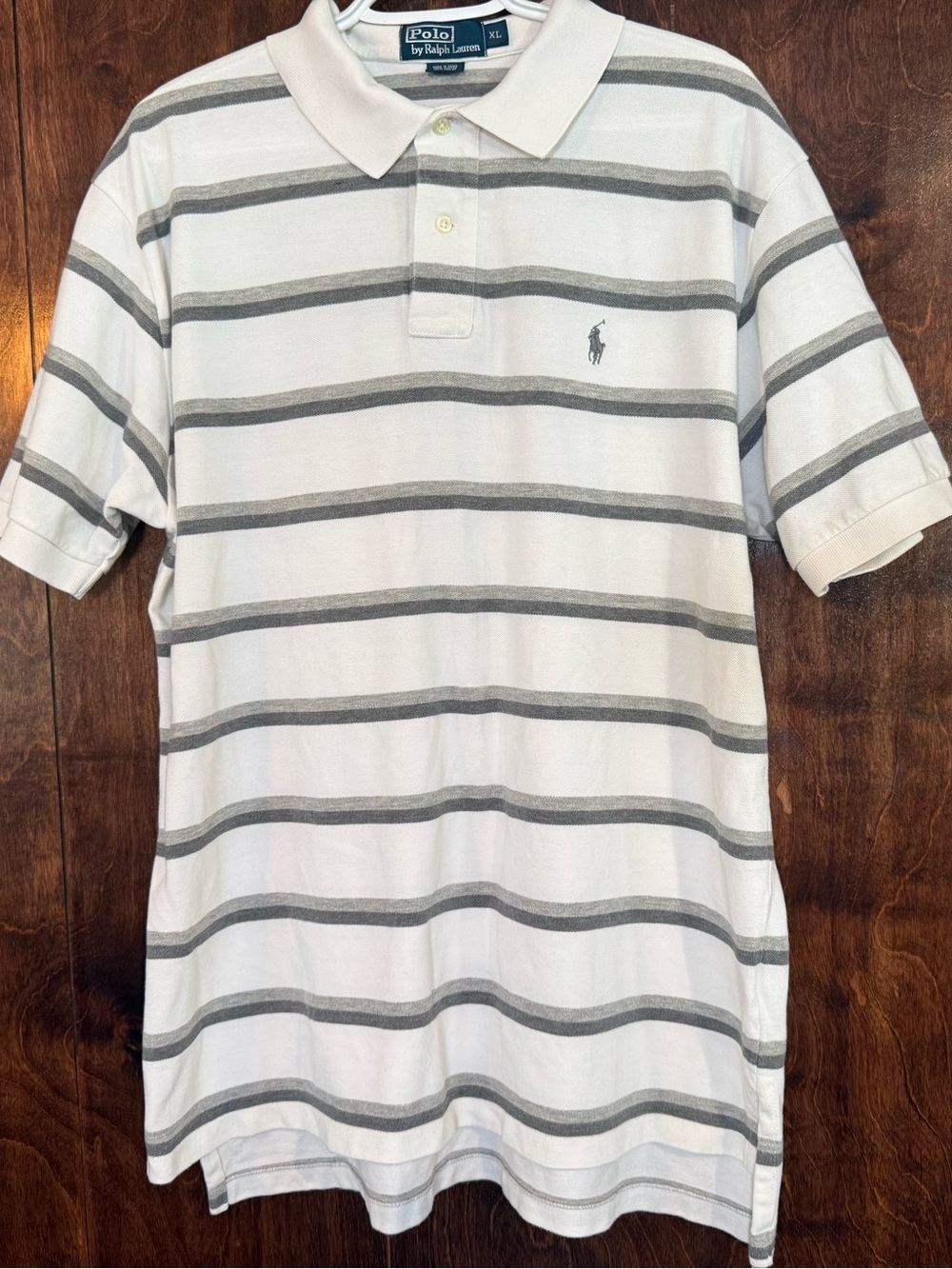 Vintage Polo Ralph Lauren Men XL Striped Polo Shirt Pony Logo Preppy Y2K
